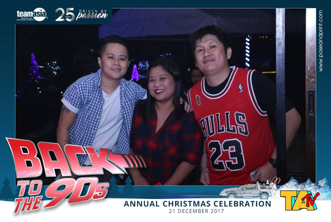 Lorna Cadiang with Mic Oberio from the Exhibits and Productions team (left), and Jeff Enriquez, Web and IT Director (right)