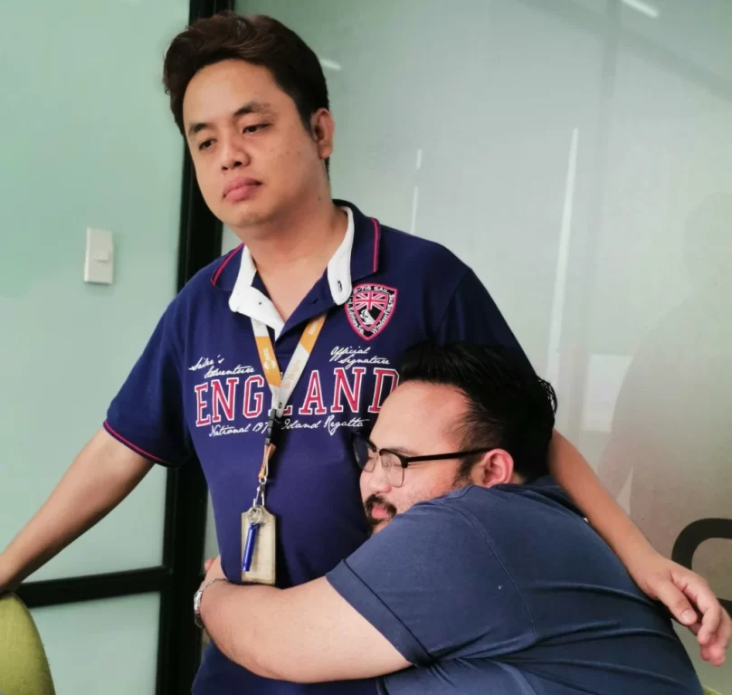 I miss hugging sad officemates, too (Don’t be sad, Darell)