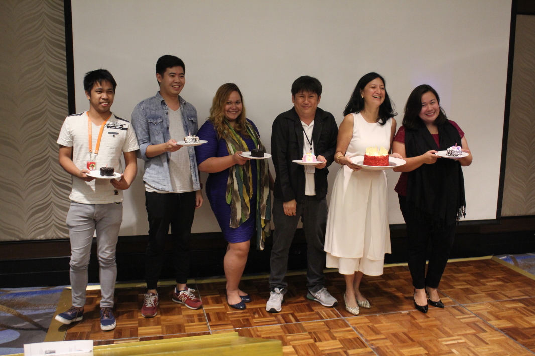 TeamAsia’s January Babies (L-R) Leo Halili, Patrick De Jesus, Pamela Jocson, Jeff Enriquez, Monette Hamlin and Denise Limon